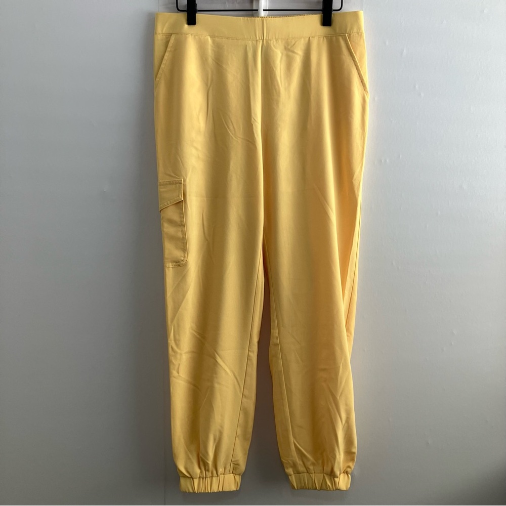 Sunday Sunny Yellow Joggers with Cargo Pocket Size Medium